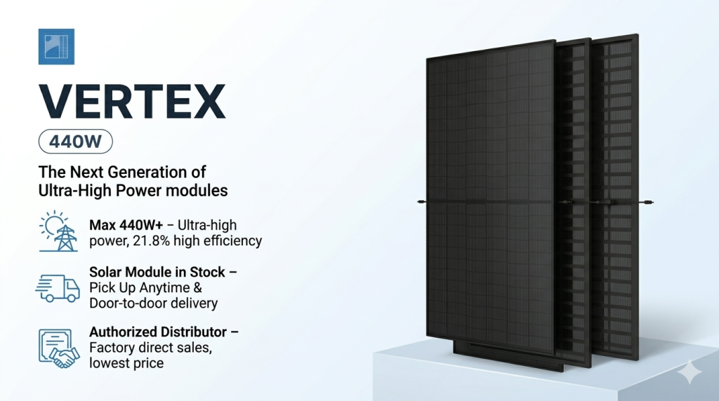 Trina 440W Vertex S+ Bifacial Solar Panels