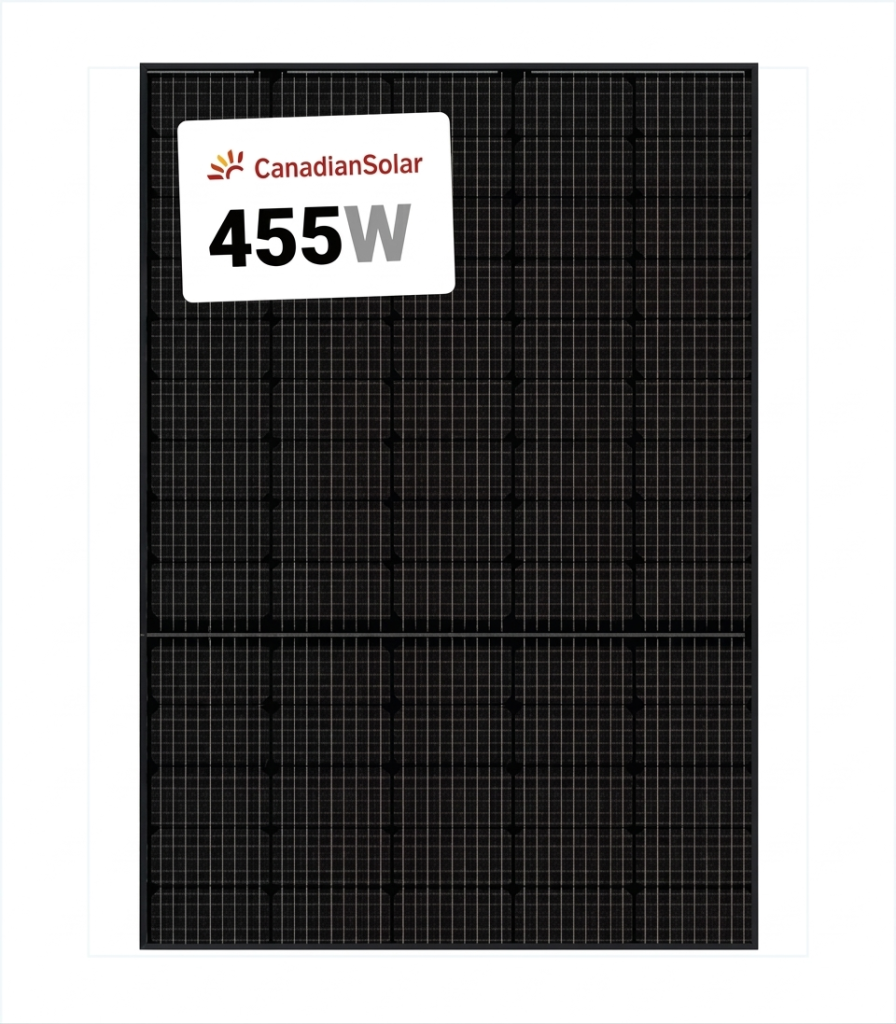 Canadian Solar 455W Black Monofacial Panel – 108 Half-Cells | Pallet of 30 | CS6.1-54TM-455H