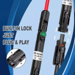 5A 10A 15A 20A 25A 30A in-line Fuse Holder with Fuses PV Connector 1/2/3/10 Pack